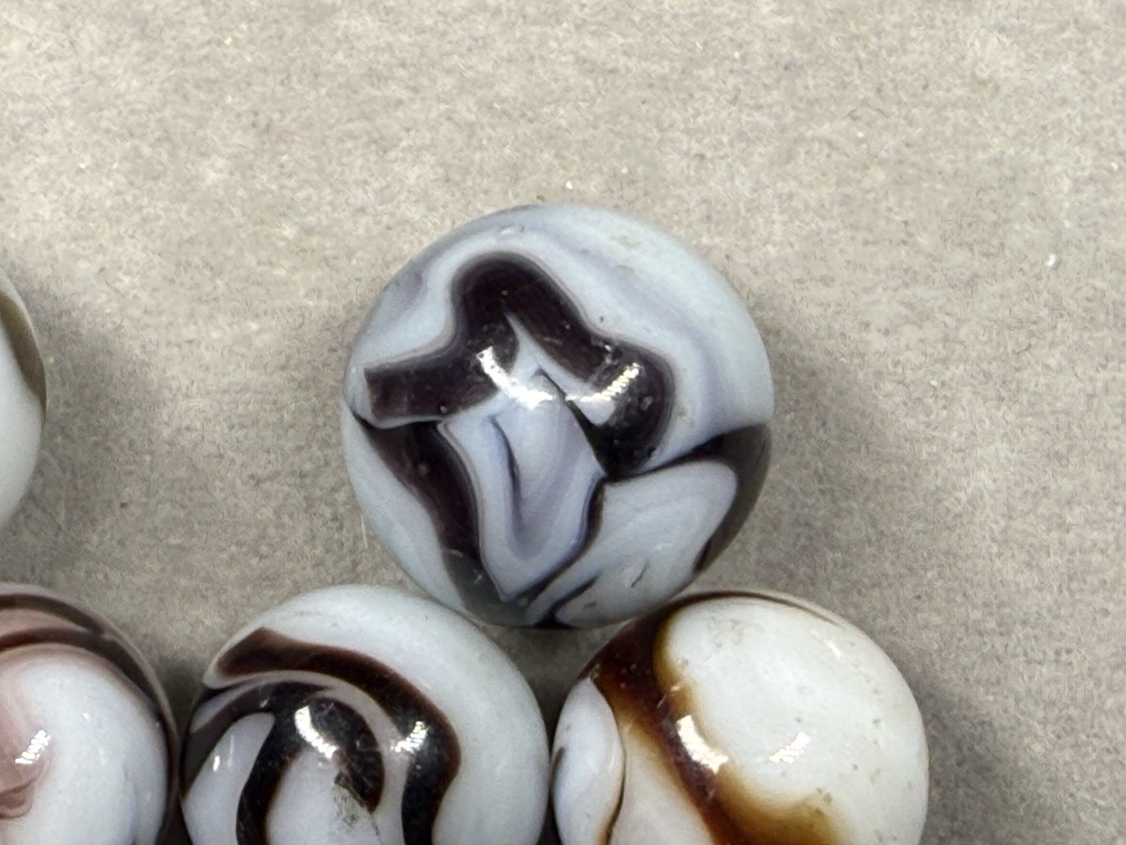 Lot Of 14 CAC Alley Champion West Virginia Swirl Marbles 5/8” NM(-) To NM
