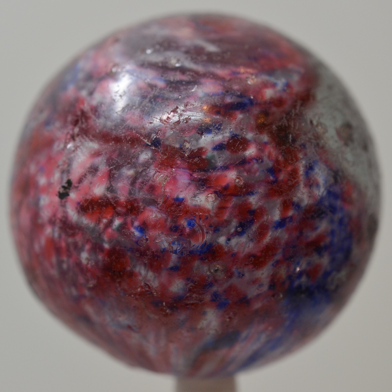 Handmade Shrunken Cloud Onionskin Marble, End of Day 1 13/16 inch, Germany S1448