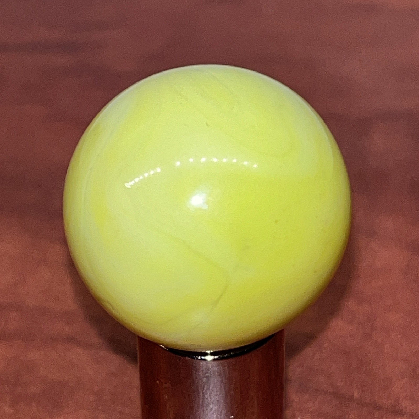 Vintage Shooter Marble .953 Light Green Glows Orangish/pinkish In UV Light (5)