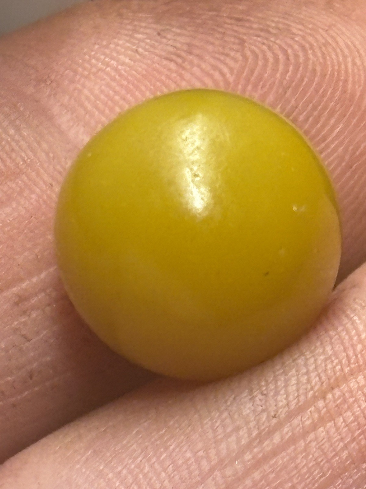 Vintage CAC Rare Yellow Pearl Swirl Christensen Marble