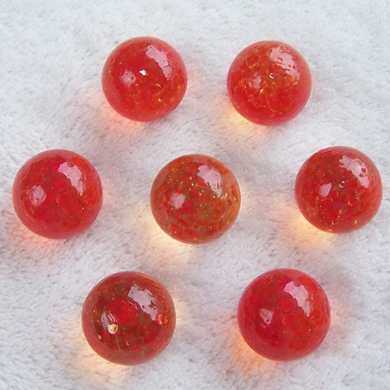 20mm Glass Beads Glass Marbles Decorative Balls Kids Toys Vase Fish Tank Decor