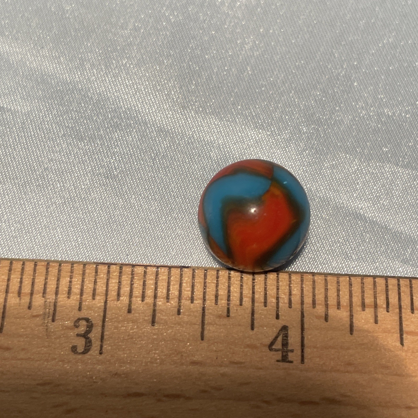 Vintage Peltier Spiderman Marble Blue and Red small