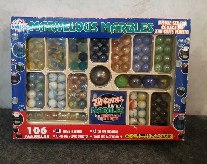 Marvelous Marbles 106 Marbles Jumbo Shooter Game Book Facts & History No.3717