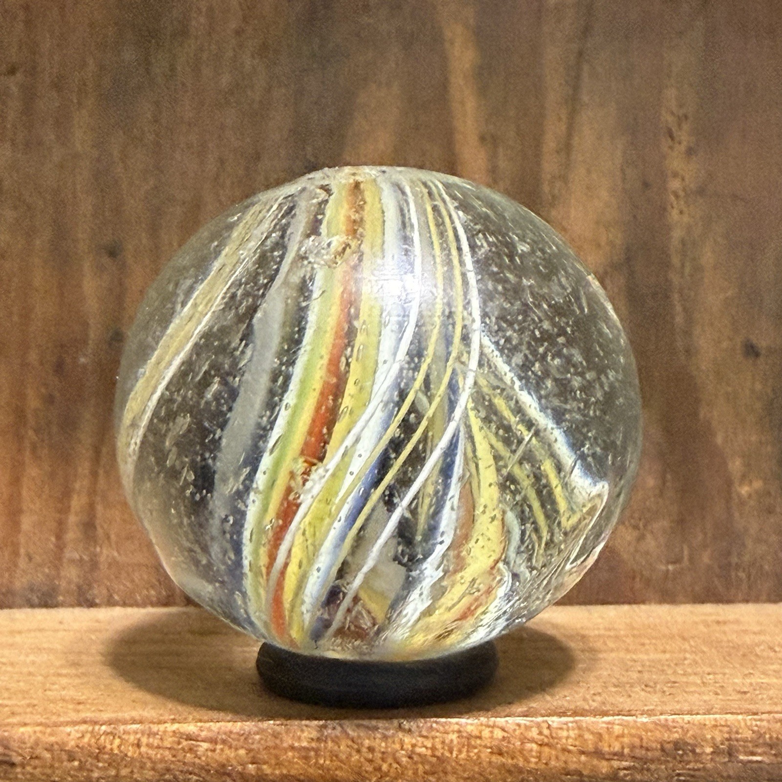 Antique Handmade Divided Core Marble 1-1/32” Near Mint | 318