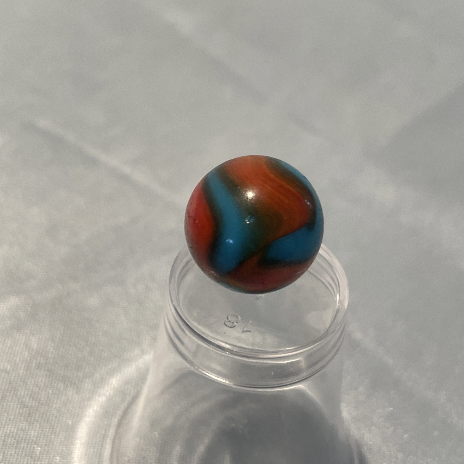 Vintage Peltier Spiderman Marble Blue and Red small