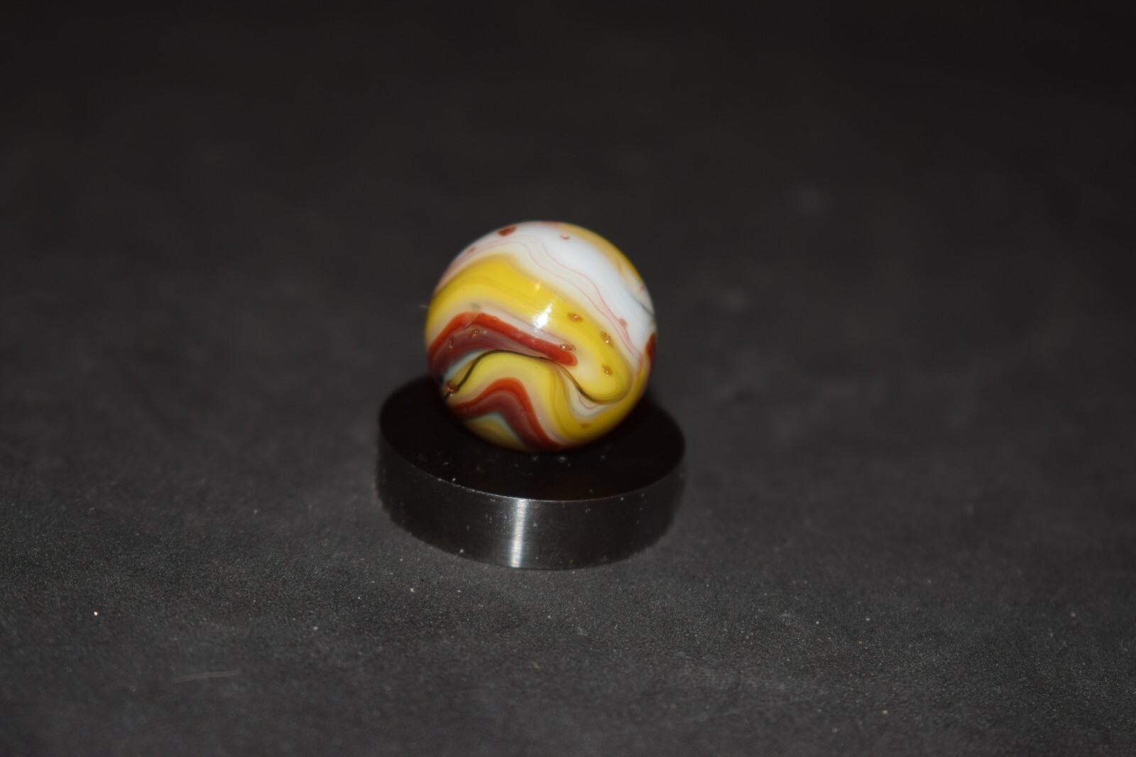 Hand Selected JABO Multi-Color Swirl Marble Shooter Size .734=47/64″ MINT!