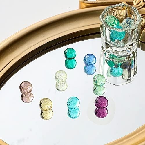 48 Pieces Marbles Glow in The Dark for Kids Mixed Colors Luminous Glass Marbles