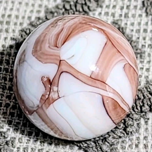 15/16″ Large Busy Veiligglas Opaque Flame Vintage Marbles WET NM+++/NM++++