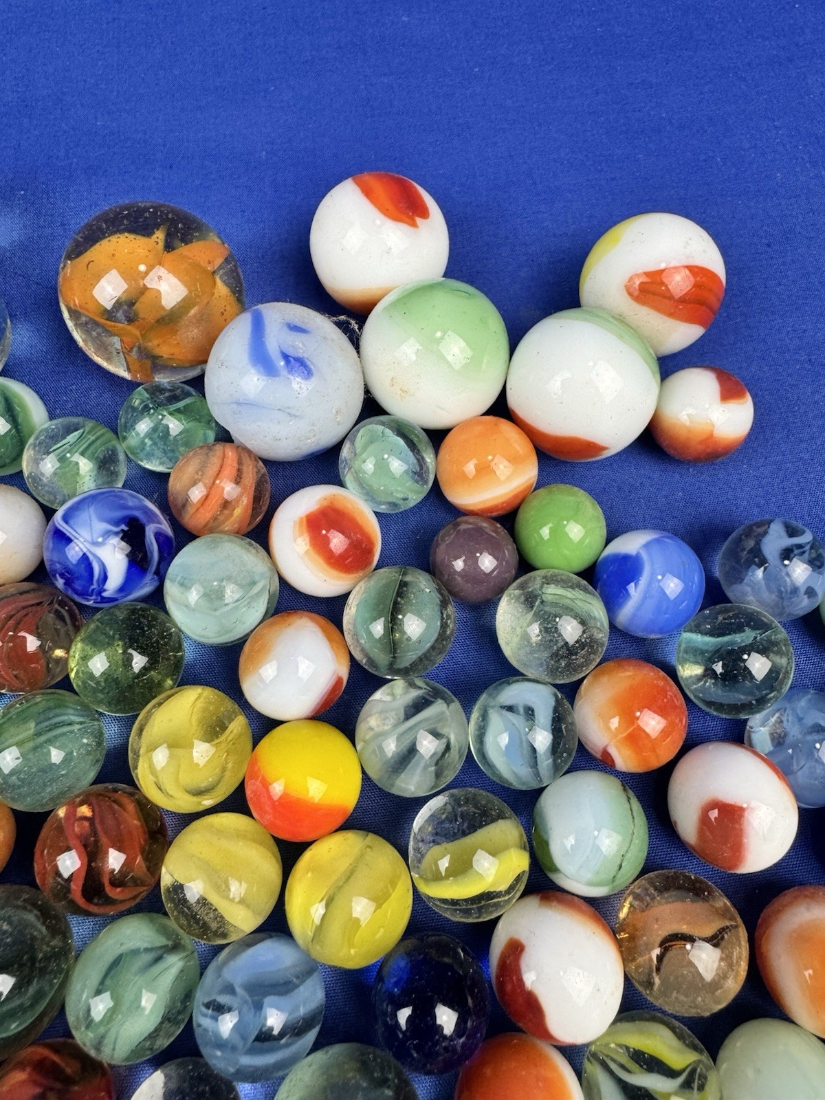 163 Vintage Marbles & 8 Poppers ~ Authentic Massachusetts Estate Find