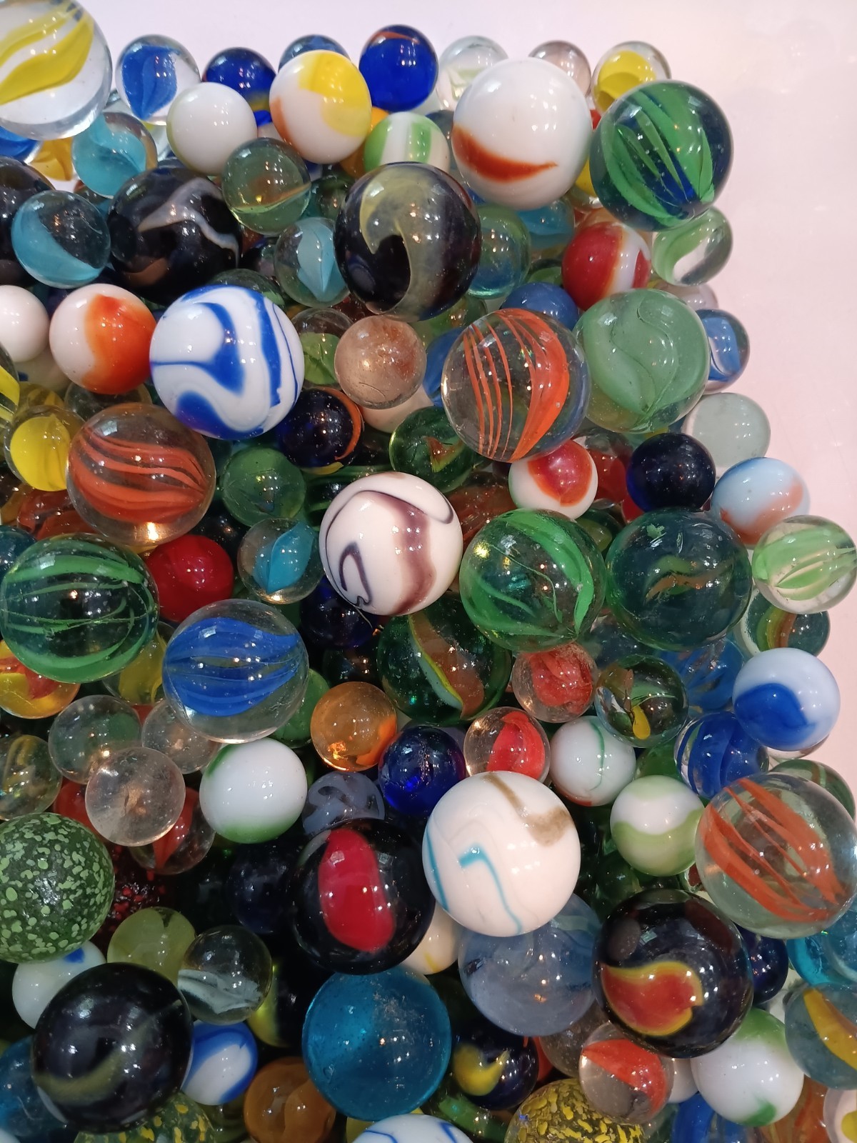Vintage Filler Marbles- 2+ lbs per lot- Many Colors