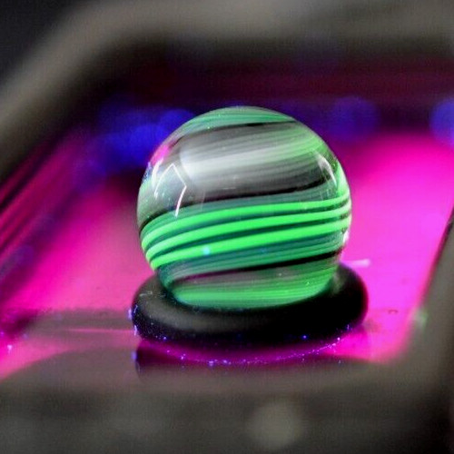 BRYAN TRILLAS GLASS MARBLE/.566″-TURQUOISE BLACKLIGHT-BABY-BLUE,NEON GREEN,TURQ+