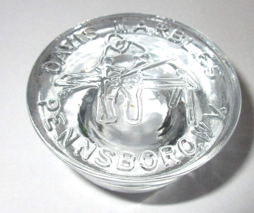 Signed DAVIS GLASS MARBLE SWIRL CONTEMPORARY 2004 JIM STAND