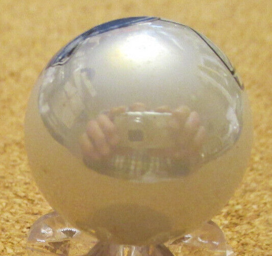 NFL: Seattle Seahawks Helmet Logo on a Pearl Jabo Marble #146 .978″ = 24.84mm