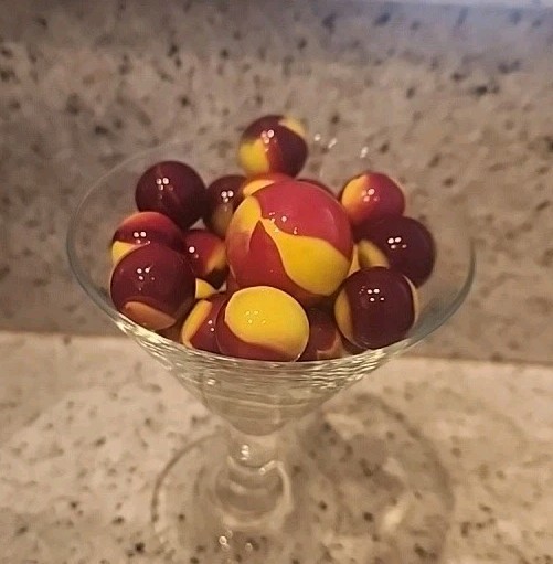 Vintage Vacor Red Devil Lot Marbles