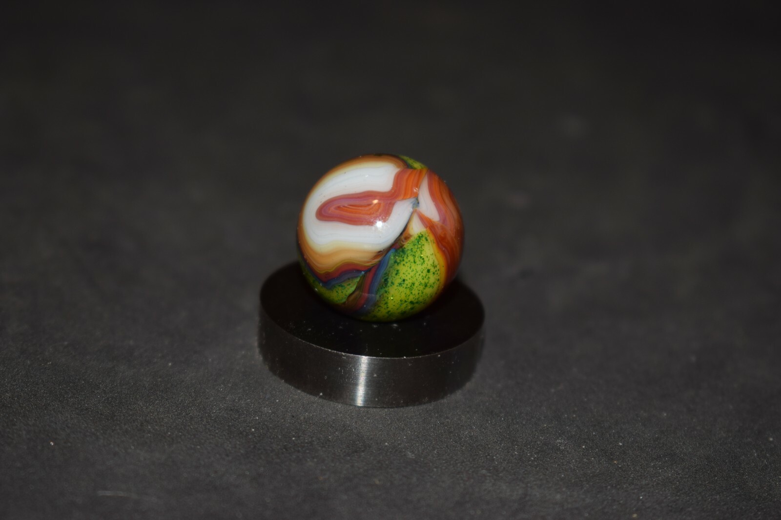 💥JABO/DAS Multi-Color Aventure Swirl Marble Shooter Size .734=47/64″=19mm MINT!