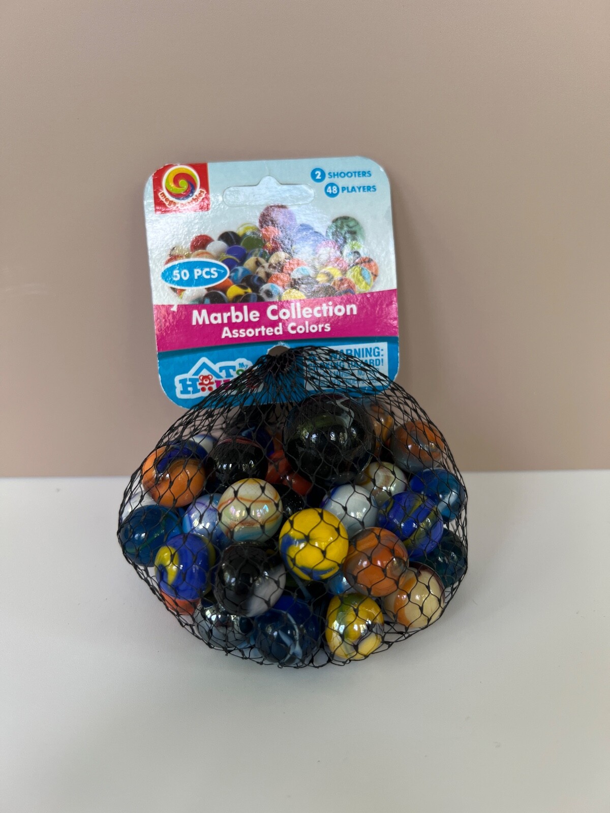 Mega Marbles/My Toy House – 50 PCS Assorted Colors 48 Players/2 Shooters #11724