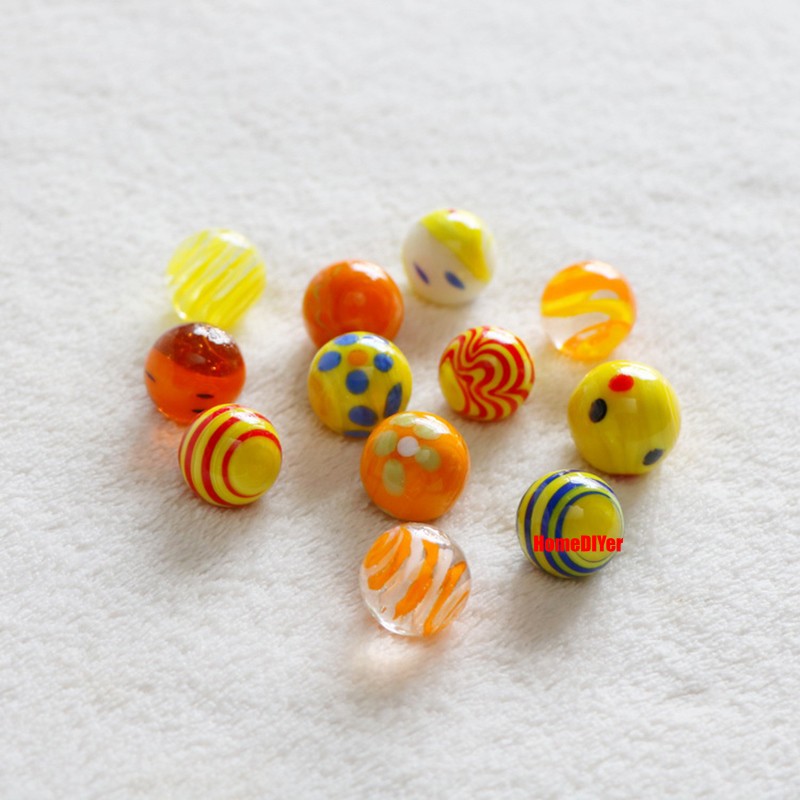 16-18mm Colorful Glass Marbles Kids’ Gifts Toys Games Craft DIY Decorative Balls