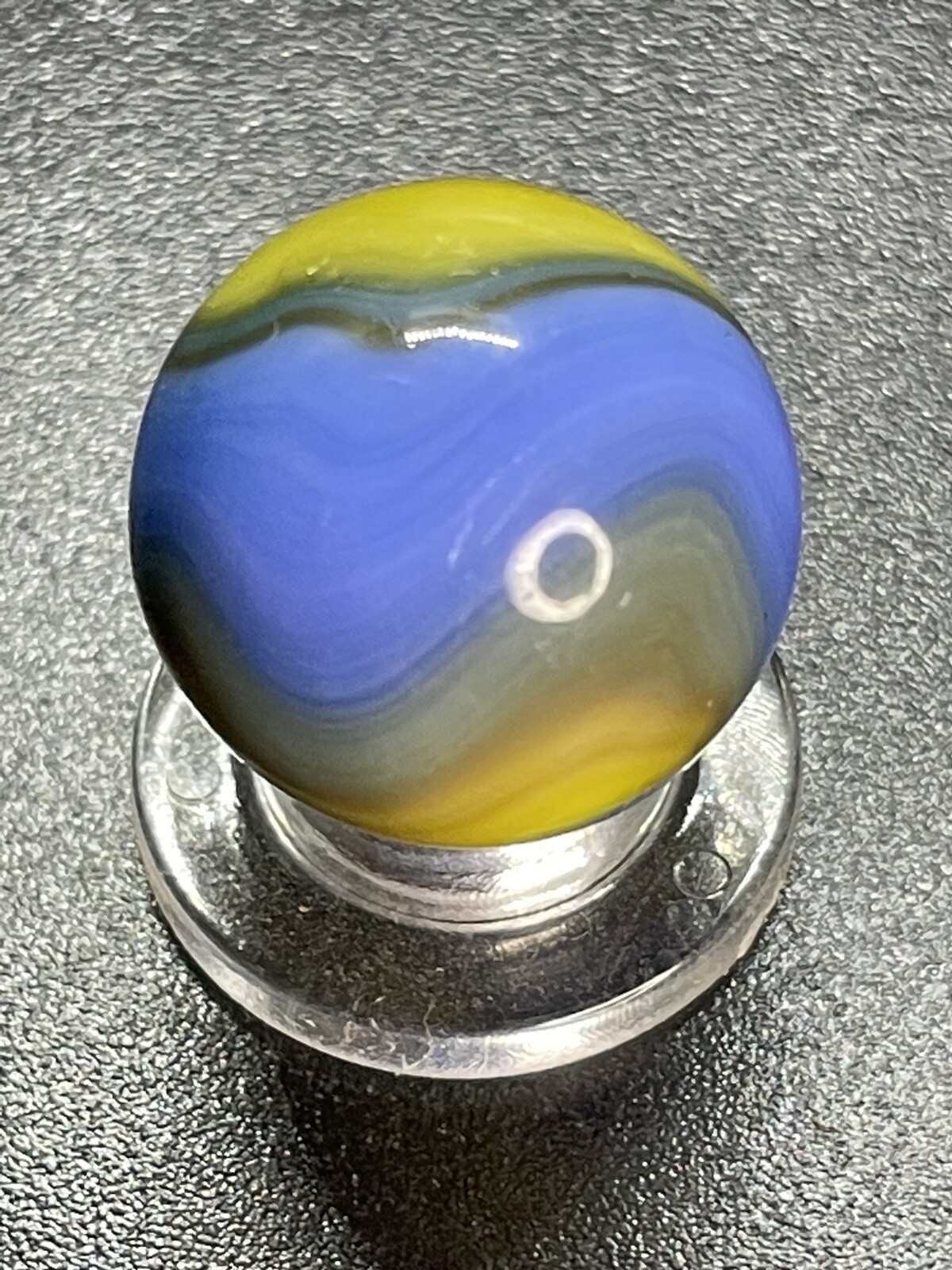 Akro Corkscrew Special Wonky Akro Corkscrew Marble Vintage Marbles 0.669”
