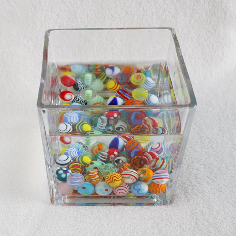 16/18mm Glass Marbles Glass Ball Beads Sphere Vase Fish Tank Decor Kids Toy Game