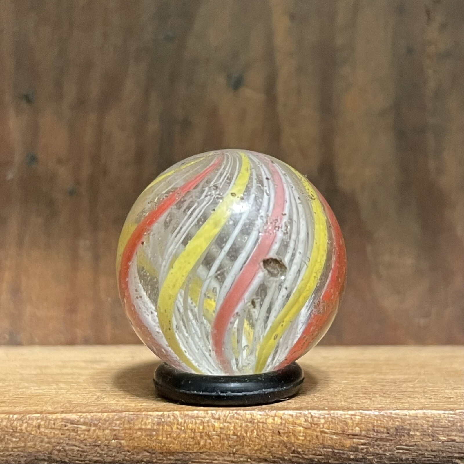 Antique Handmade Latticinio Core Marble 21/32” Near Mint(-) Combine Shipping