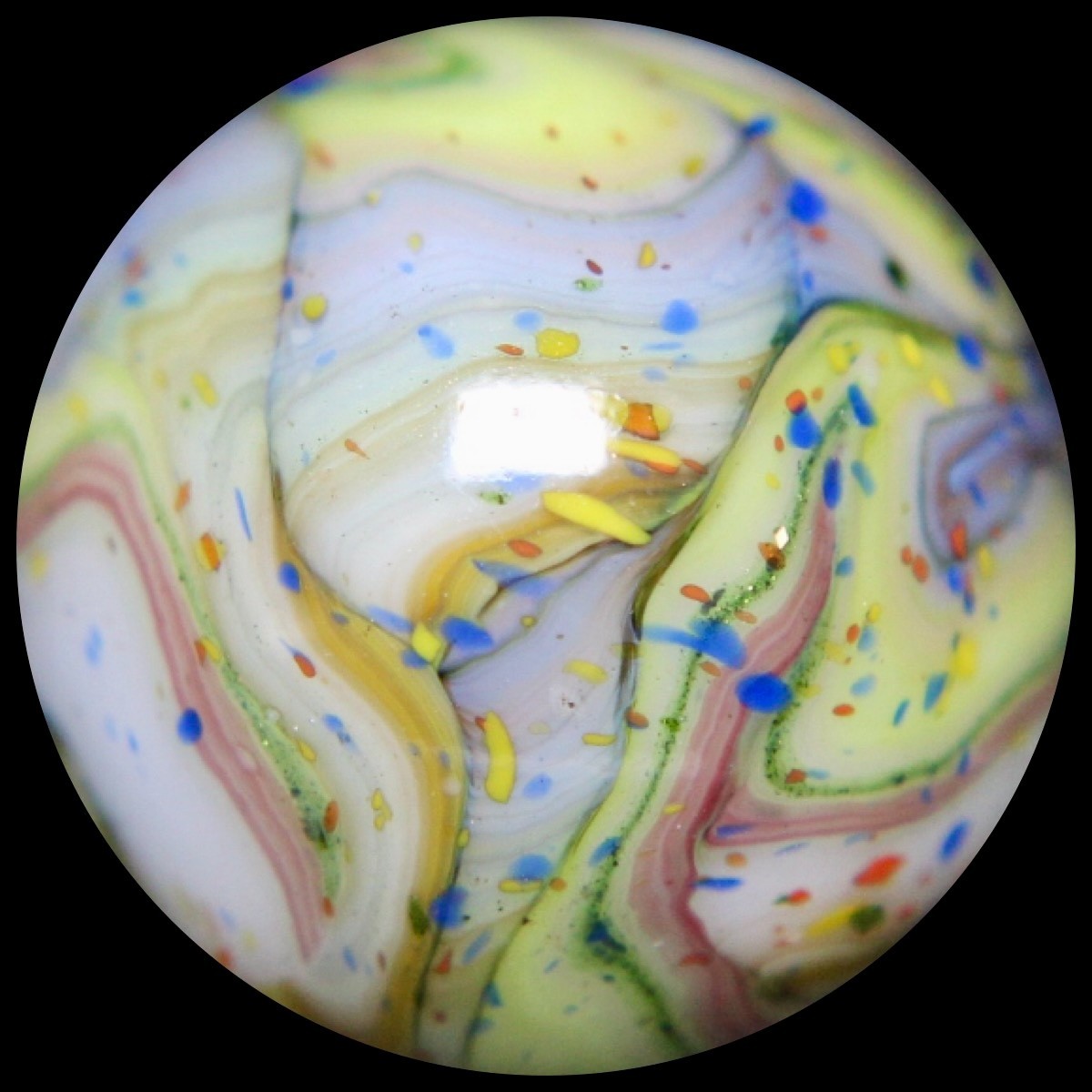 JABO Joker 3 Marble Collector Series: Confetti Explosion Guinea 0.747″