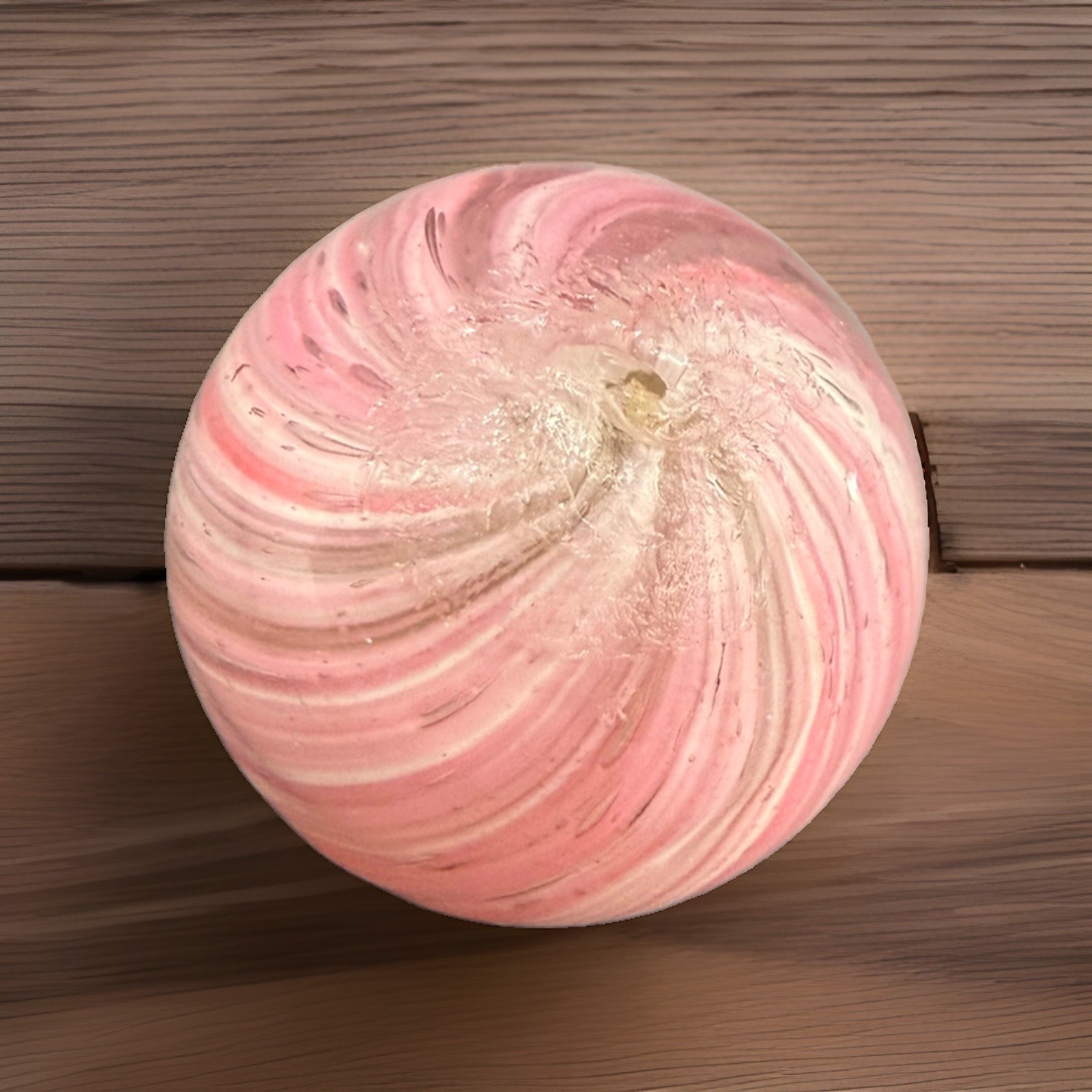 German Hand Made Pink Slightly Shrunken Onion 0.82 in