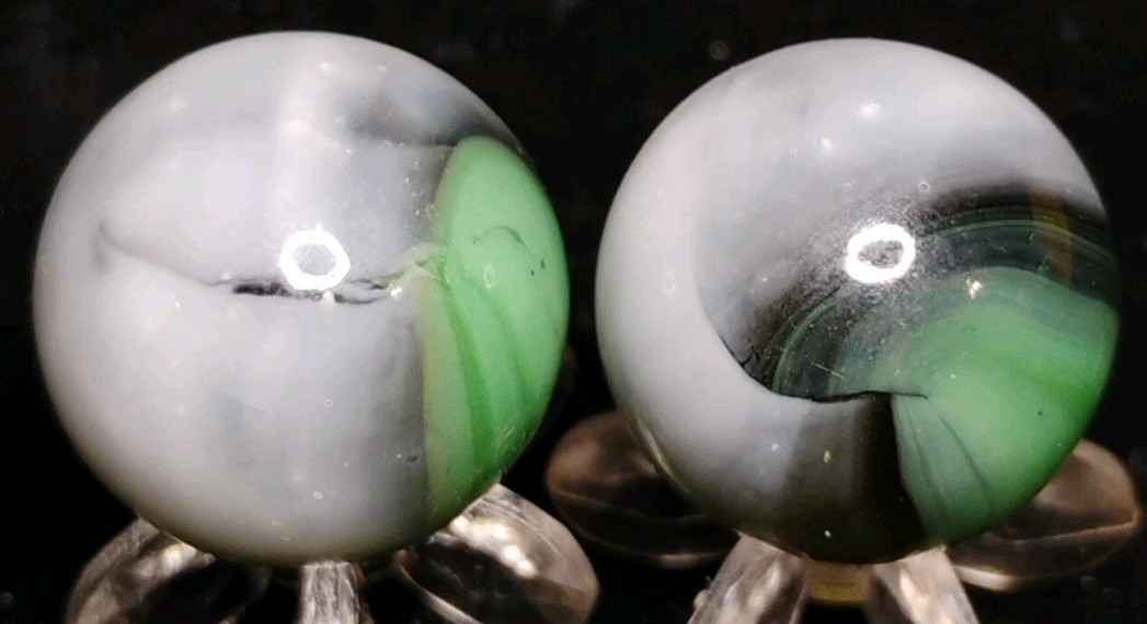 .60″-.59″ VINTAGE VITRO MARBLES W/ AVENTURINE🔥MINT-/NM-