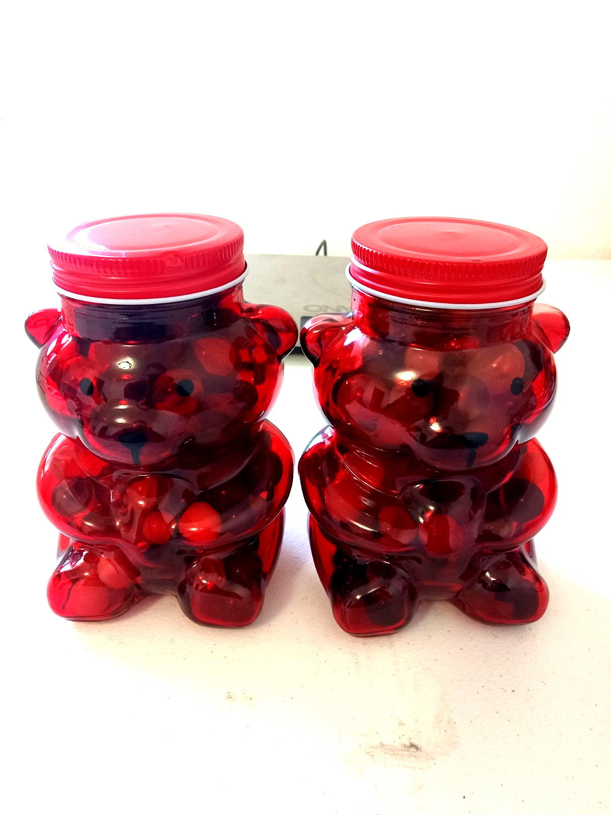 Vintage Glass Bear jar of Marbles Collection mix Colors 1.5 pounds free gift