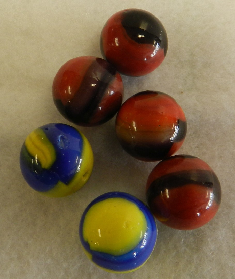 #20848m Vintage Group of 6 Marble King Marbles