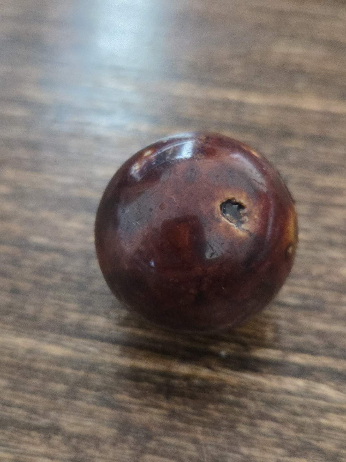 .99″ German Bennington Hard Clay Marble Shooter Vintage