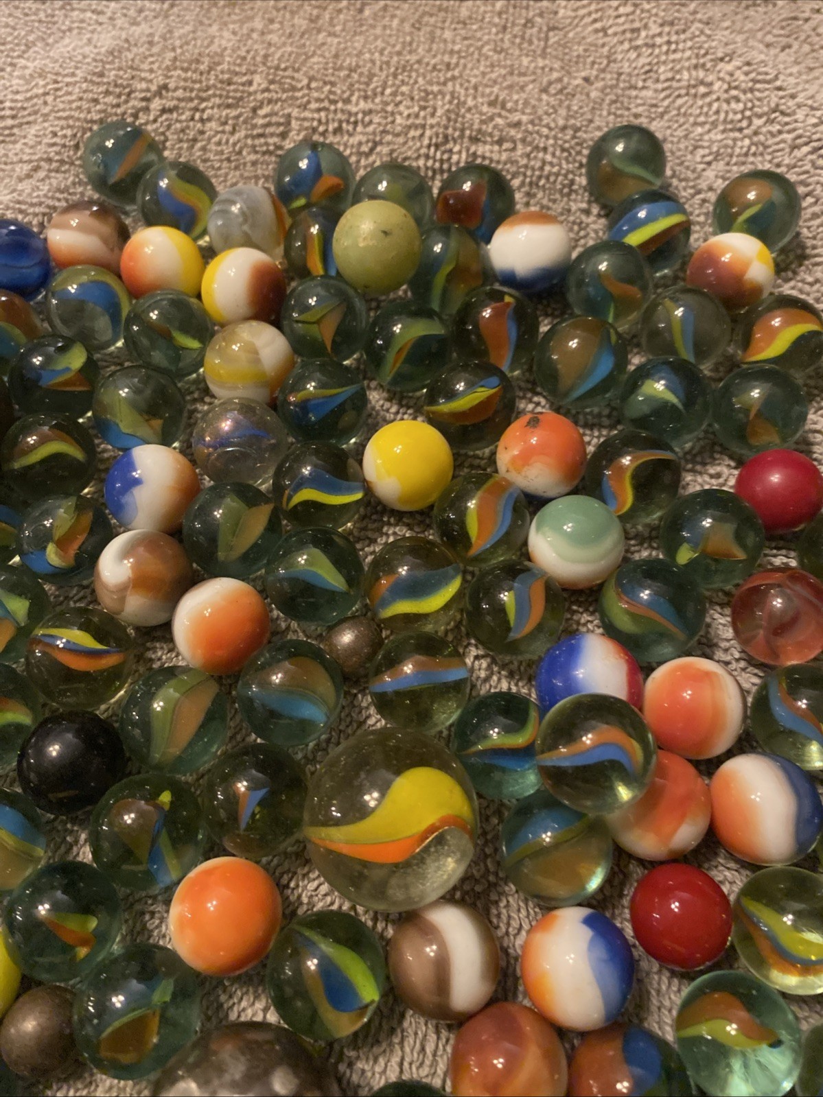 Lot 285 Vintage Marbles Clay Shooter Unsorted