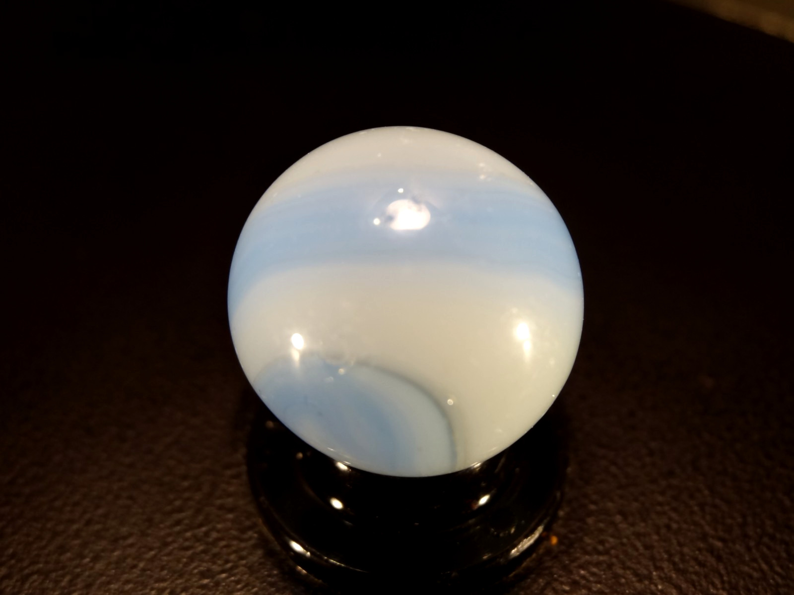 AKRO AGATE SHOOTER TRI COLOR Rare colors Baby Blue 0n Blue