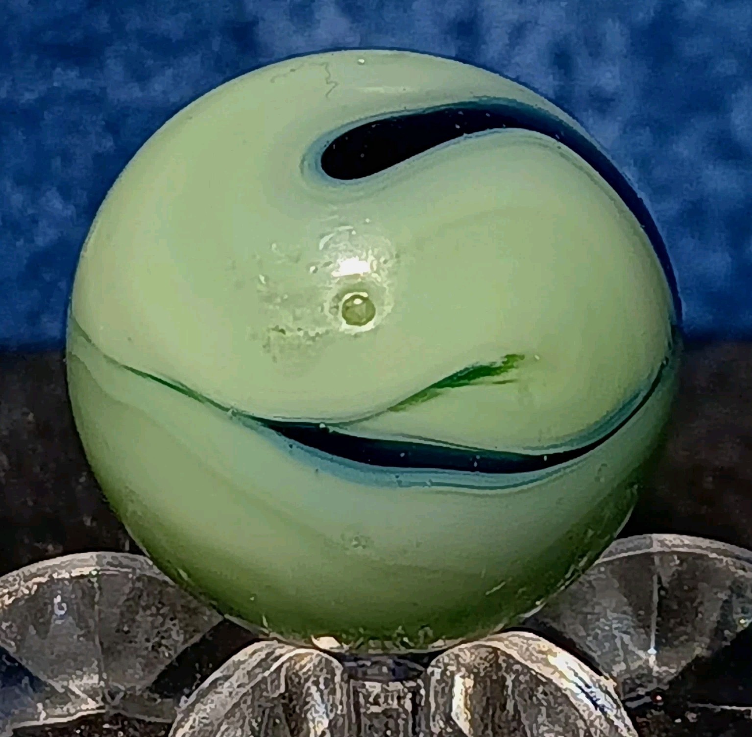 Vintage Ravenswood Swirl Marble. .60″ NM. Unique Example.