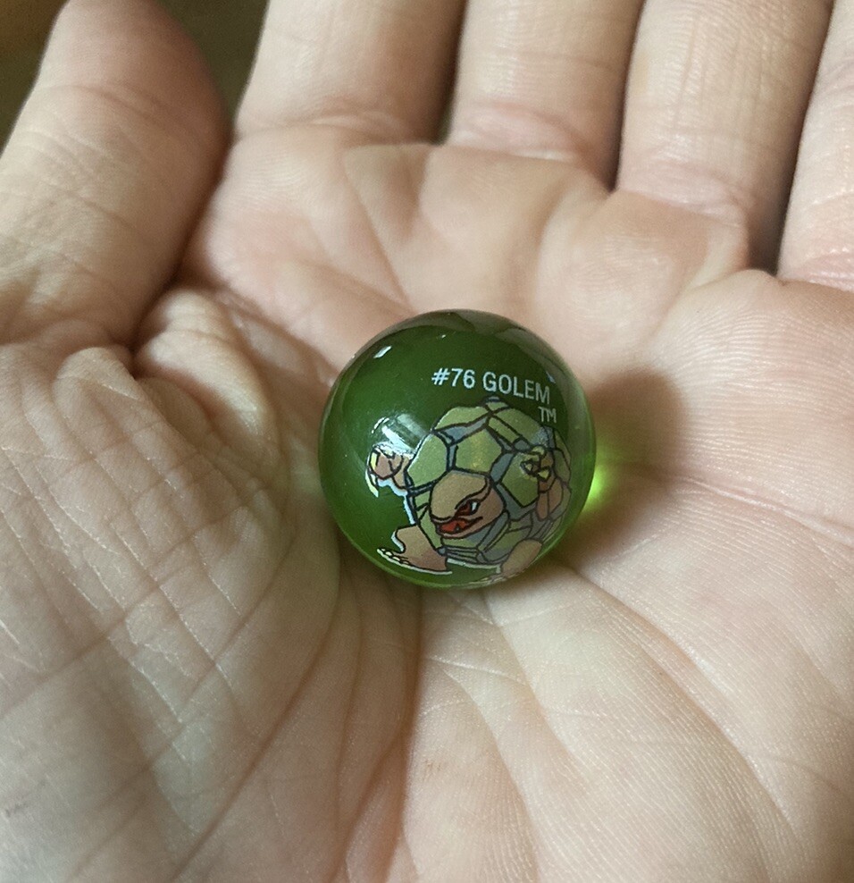 Pokémon Marble – #76 – GOLEM – 2000s ULTRA RARE POKEMON TOY WOTC Nintendo HTF