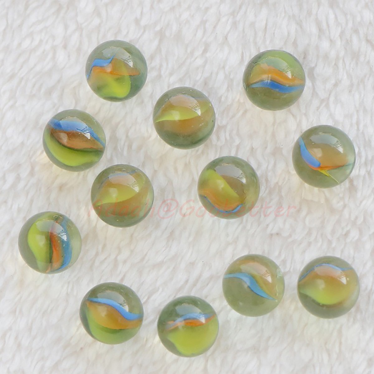 Dia 11mm Marbles Glass Ball Beads Traditional Vintage Classic Kids Toys Games