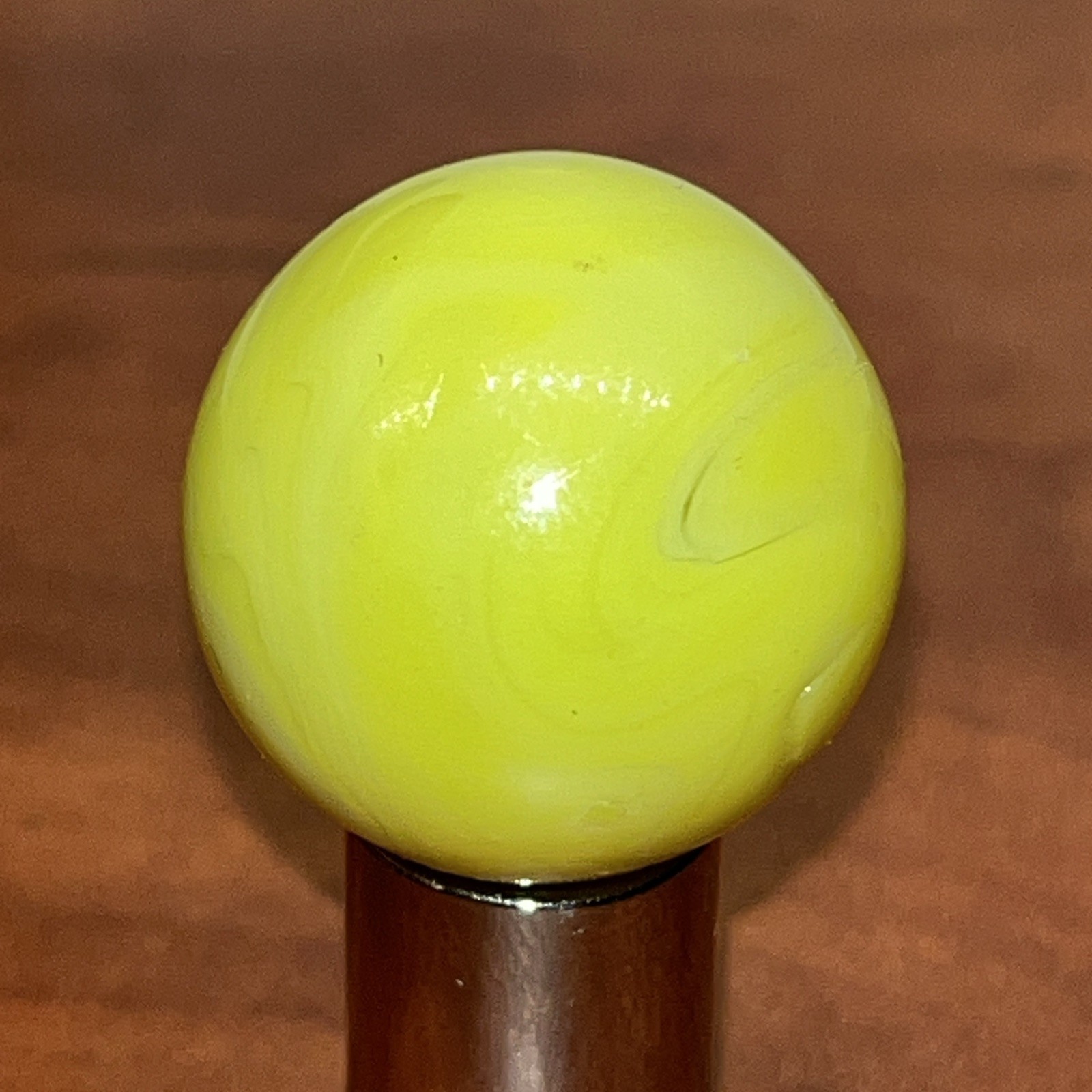 Vintage Shooter Marble .94 Light Green Glows Orangish/pinkish In UV Light (4)