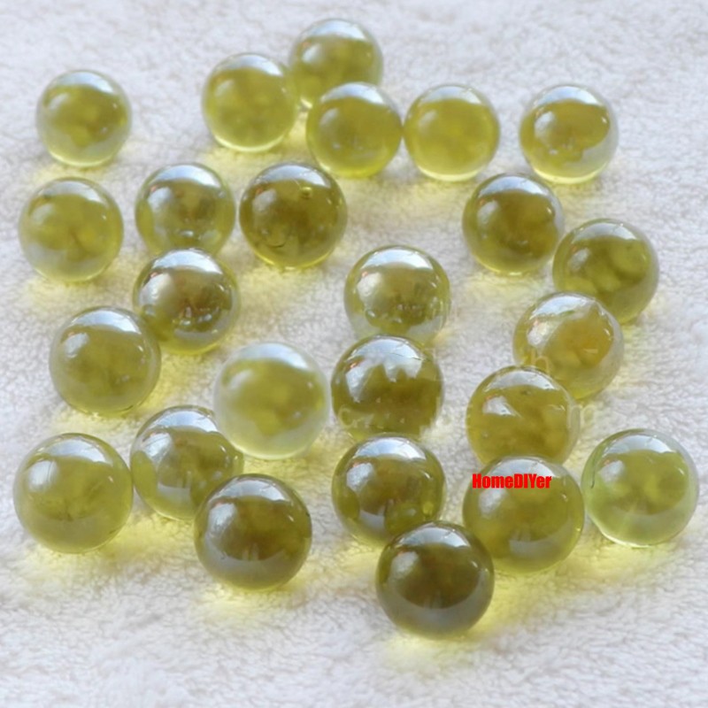 16mm Colourful Glass Marbles Solid Balls Traditional Kids’ Toys Games Decorative