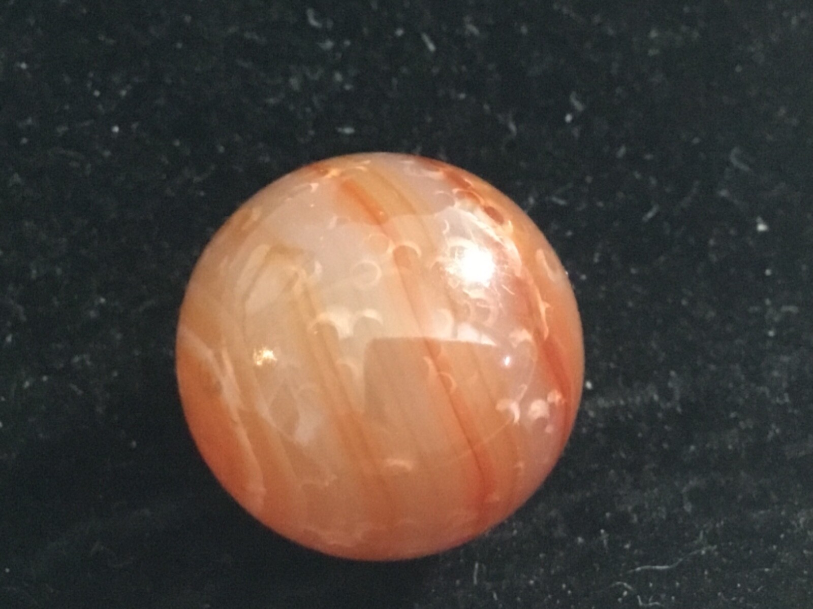 RARE ANTIQUE AUTHENTIC ARKO AGATE SWIRL DARK MARBLE MUST SEE NO RESERVE