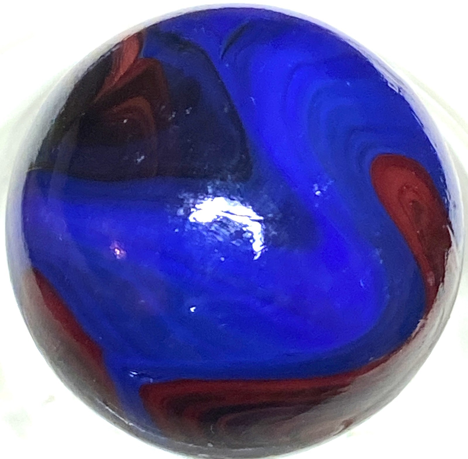 AWESOME SPIDERMAN TYPE OXBLOOD SWIRLED SHOOTER .72″ M209