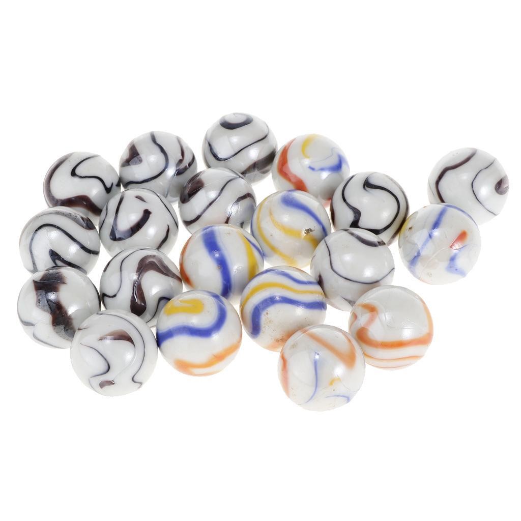 20pcs/set 25mm Glass Marbles Bulk for Marble Games Party Favors