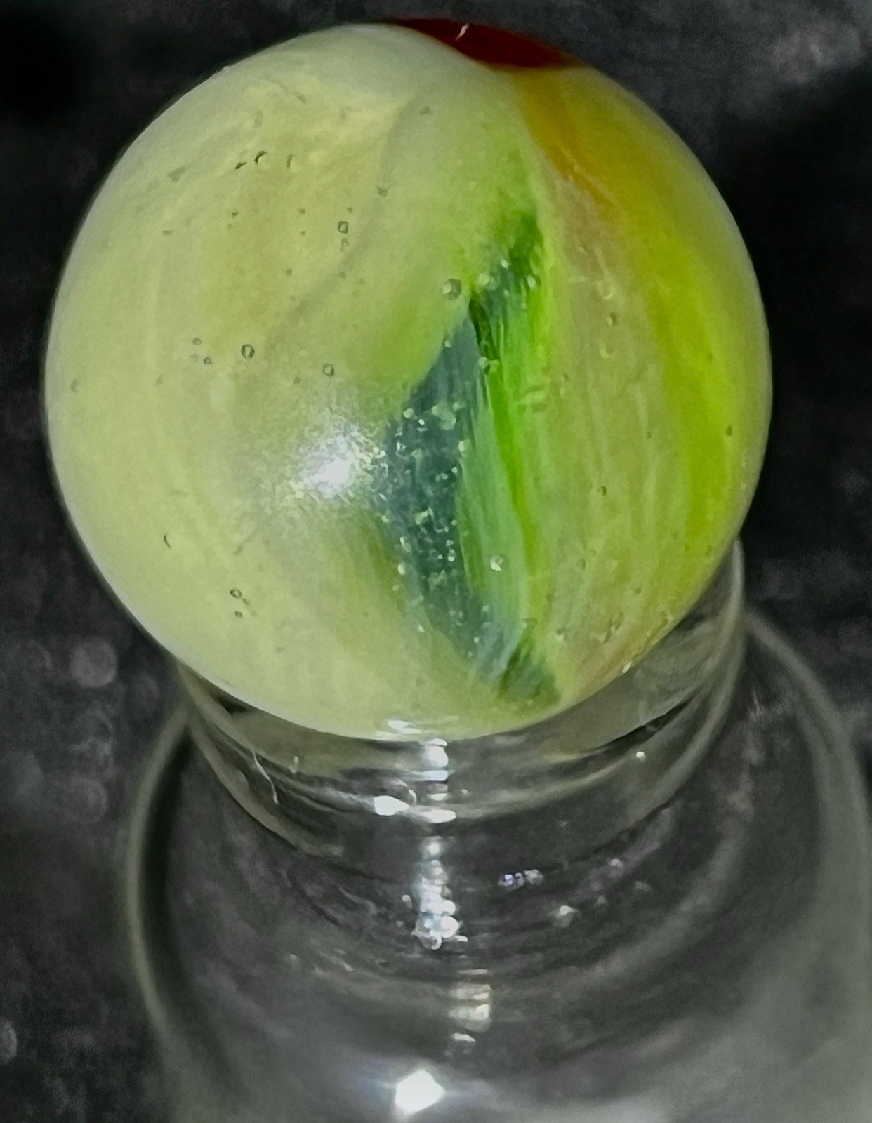 Lot of 3 Vintage Vitro Agate Tri-lite Elite Marbles