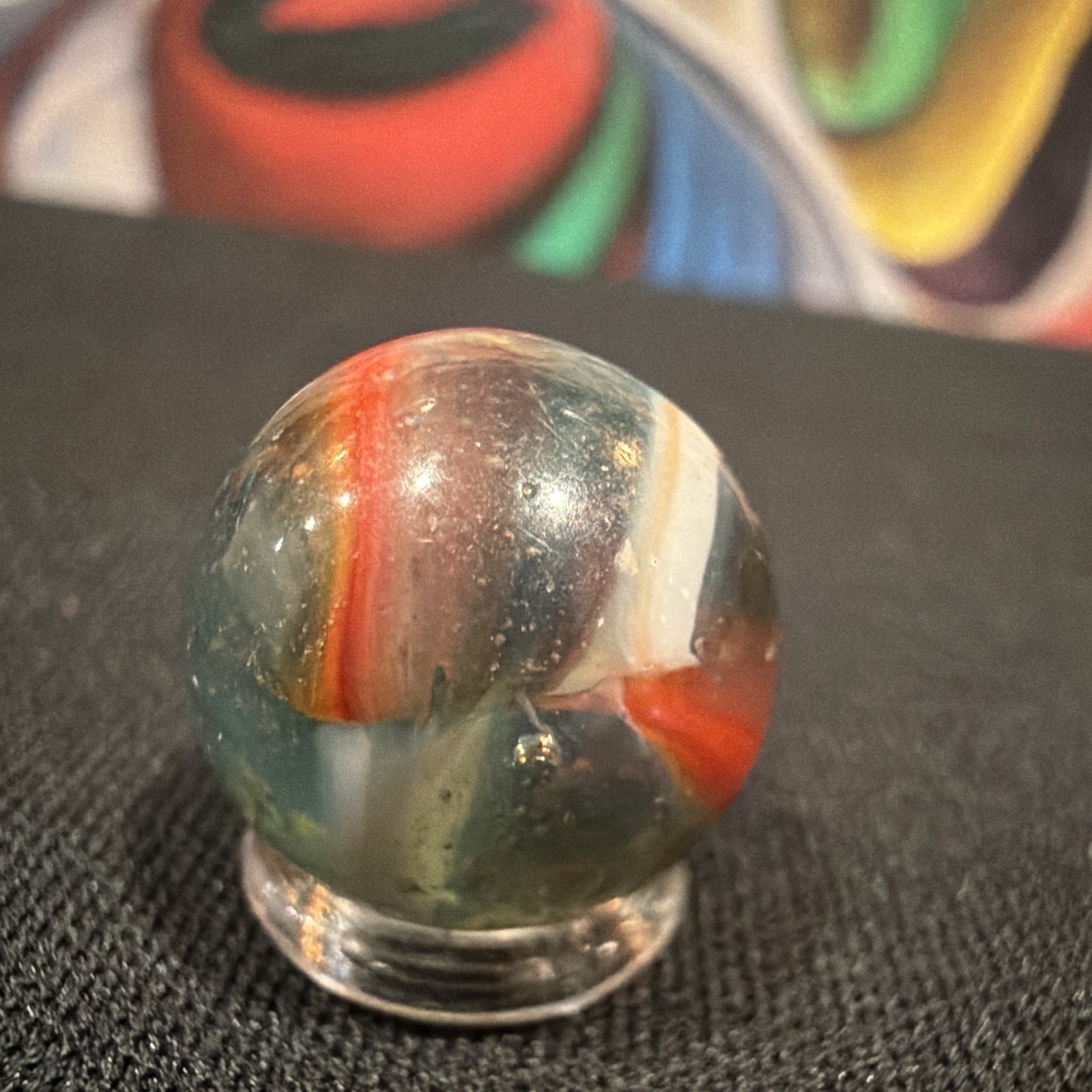 Peltier Glass Swirl Glass national line rainbow 🌈 NLR marble lot 15