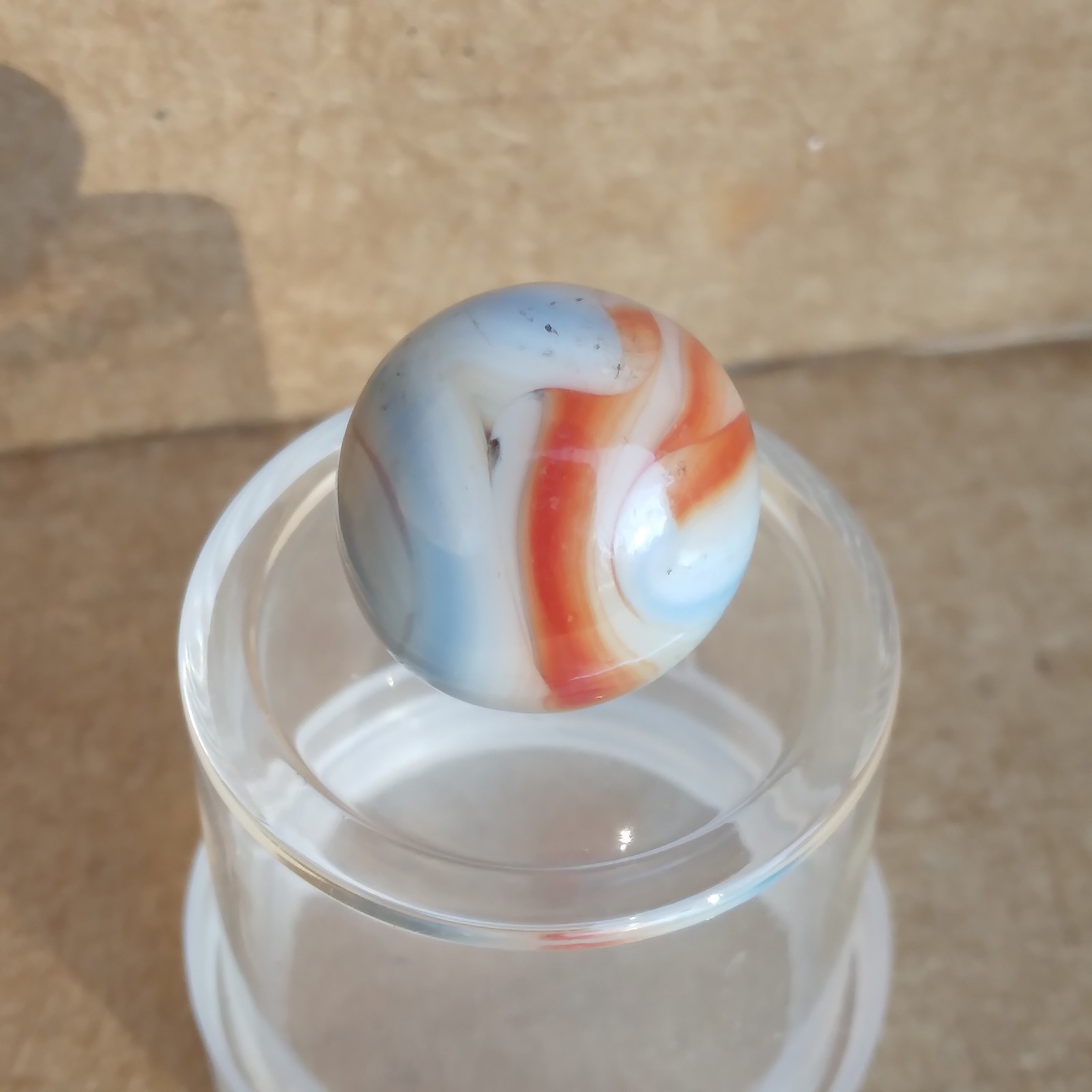 .58″ Vintage Marble- Red White Blue Liberty- Alley Ravenswood Heaton Champion