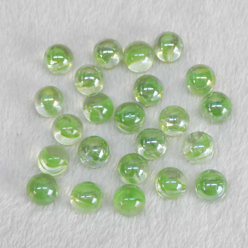 15mm Glass Beads Marbles Round Traditional Vintage Classic Toys Games DIY Decor