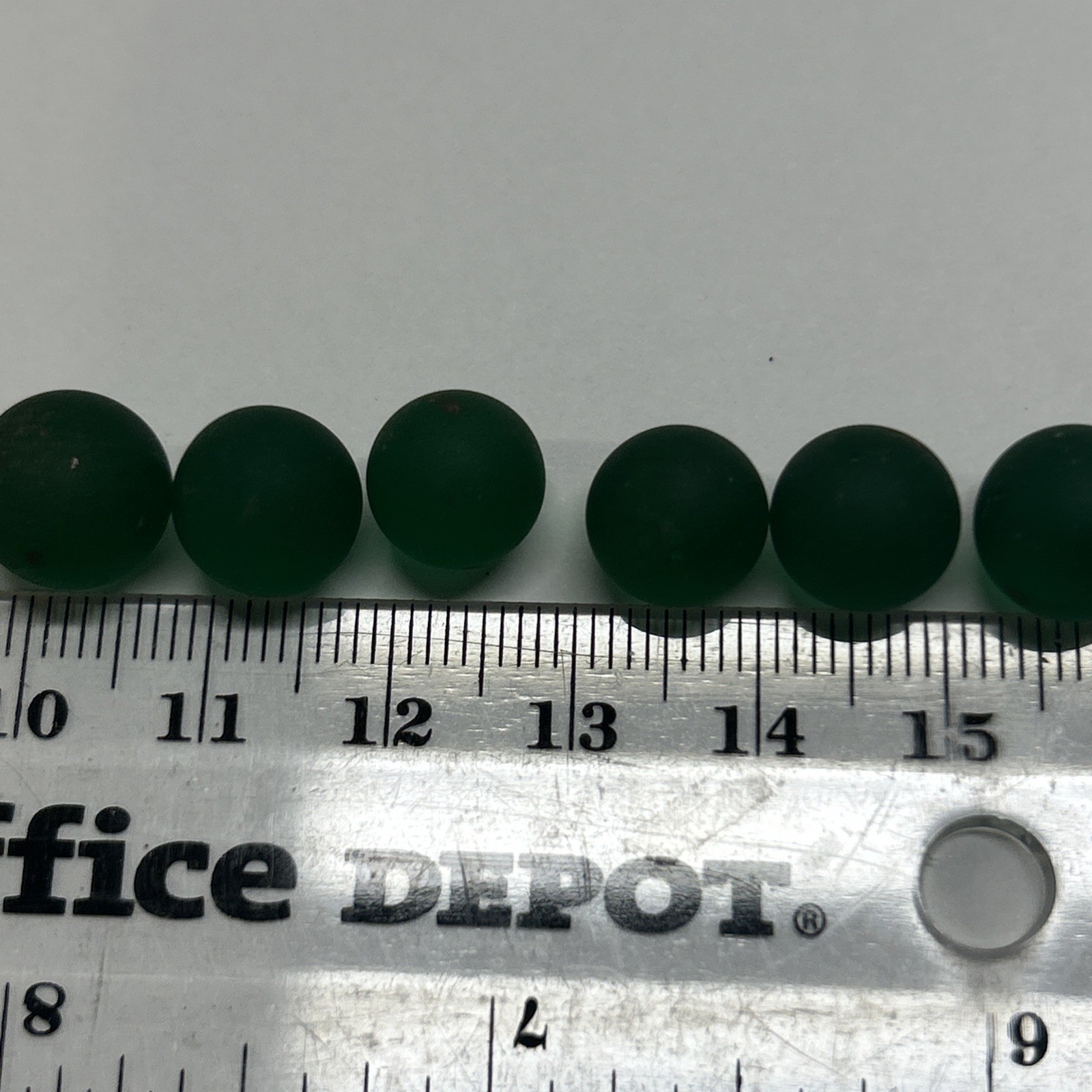 Lot Of 27 Tiny Antique Marble- 24 Green, 1 Orange, 2 Multi **Read