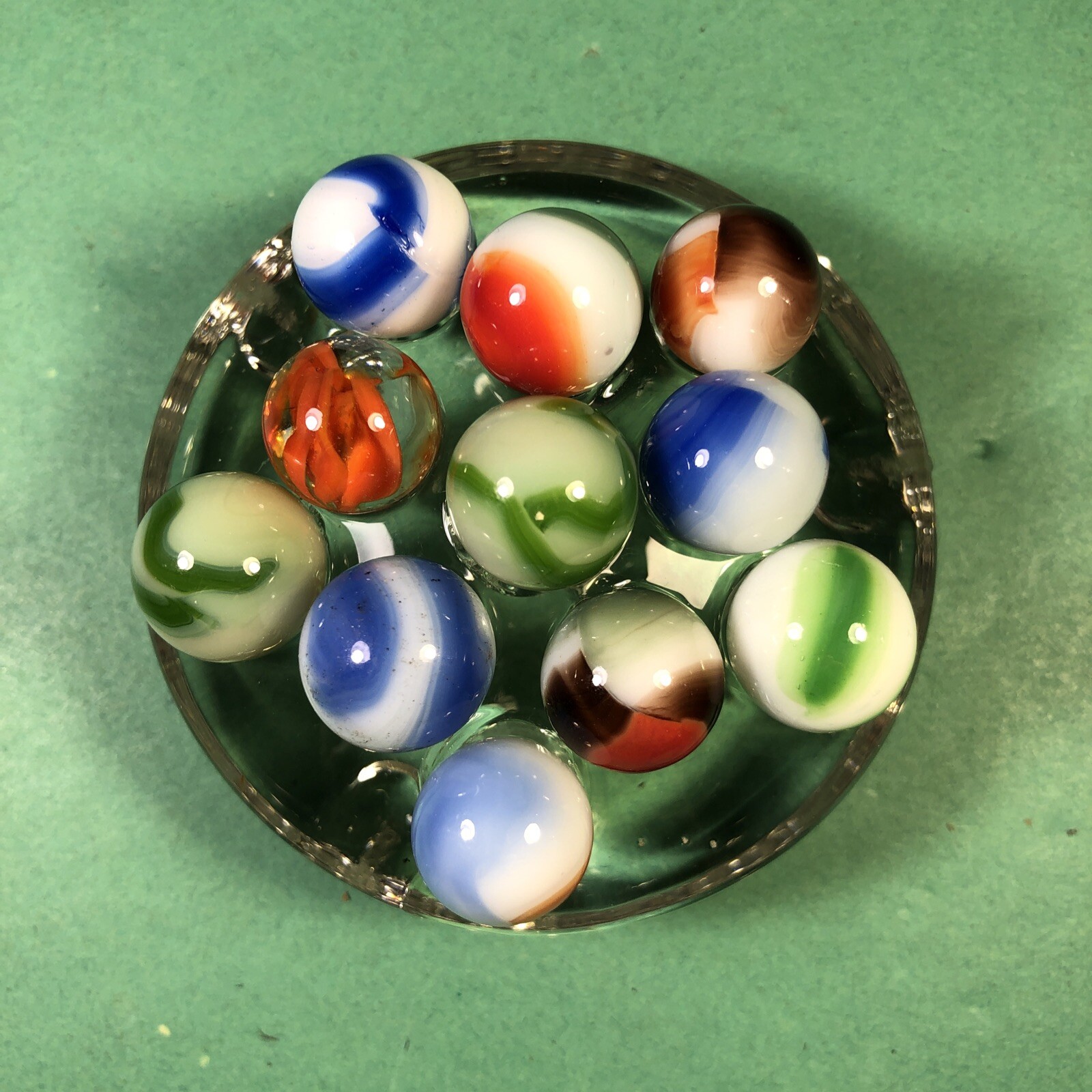 Vintage Marbles | Approximately 1/2″ | Lot Of 11 | Nice Patterns | Lot #206