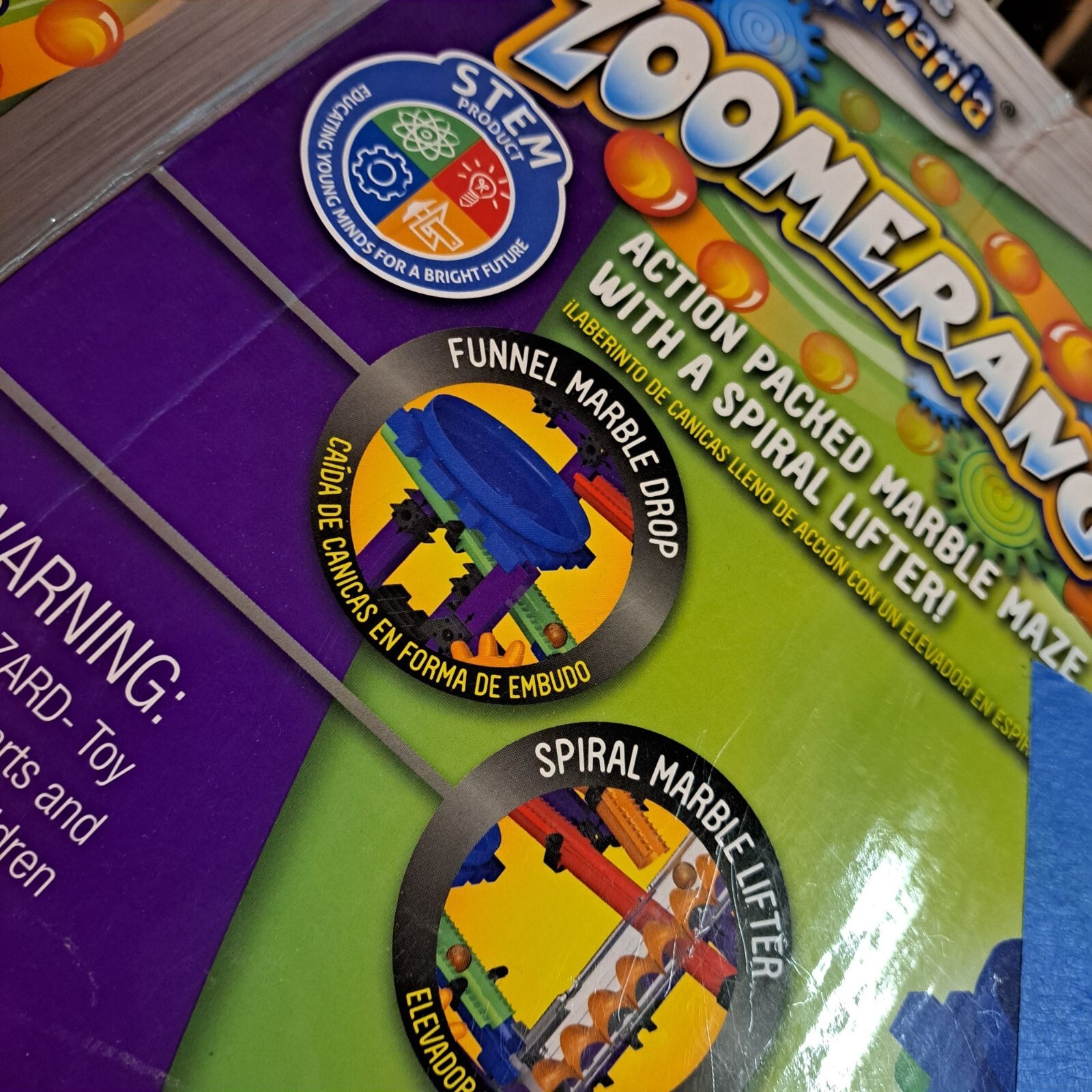 Marble Mania Maze STEM Learning Spiral Lifter Funnel Drop Zoomerang READ