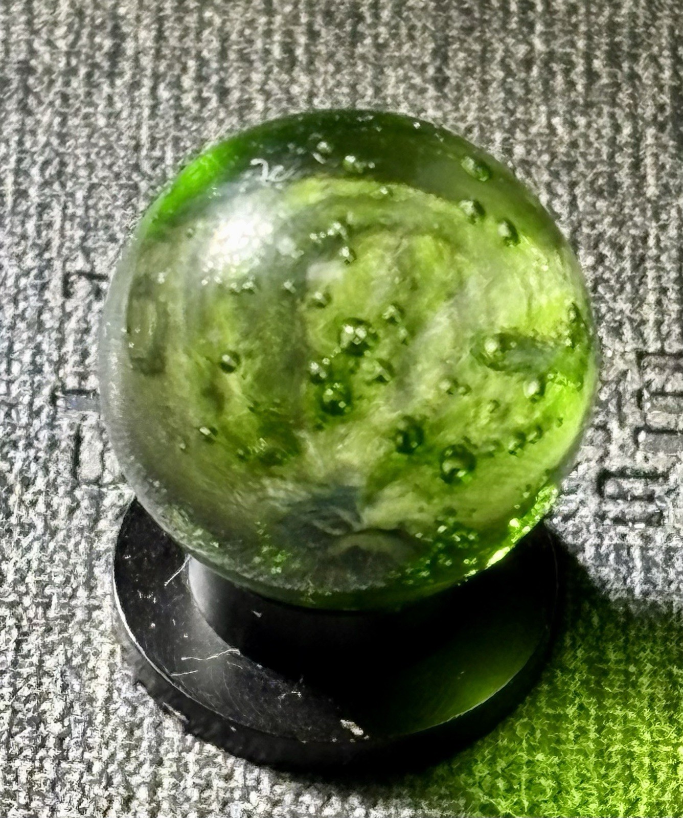 VTG Bogard / Heaton Caged Cat’s Eye Marble .66” NM