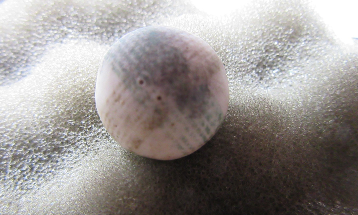 ANTIQUE CHINA LINED UNGLAZED CLAY MARBLE 11/16″ 3 colors