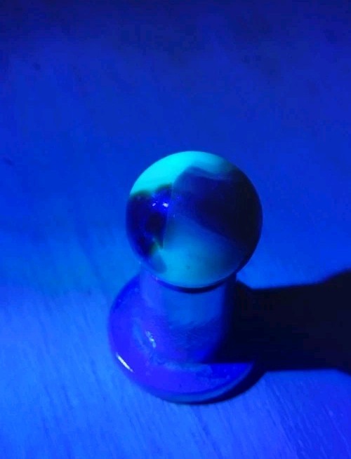Pre WWII Rare Saturated Color Bright UV Liberty Marble